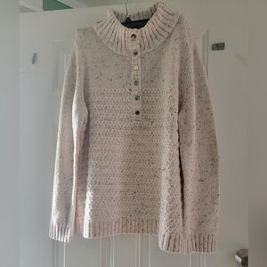 Talbots Cream Cowl Neck Sweater
